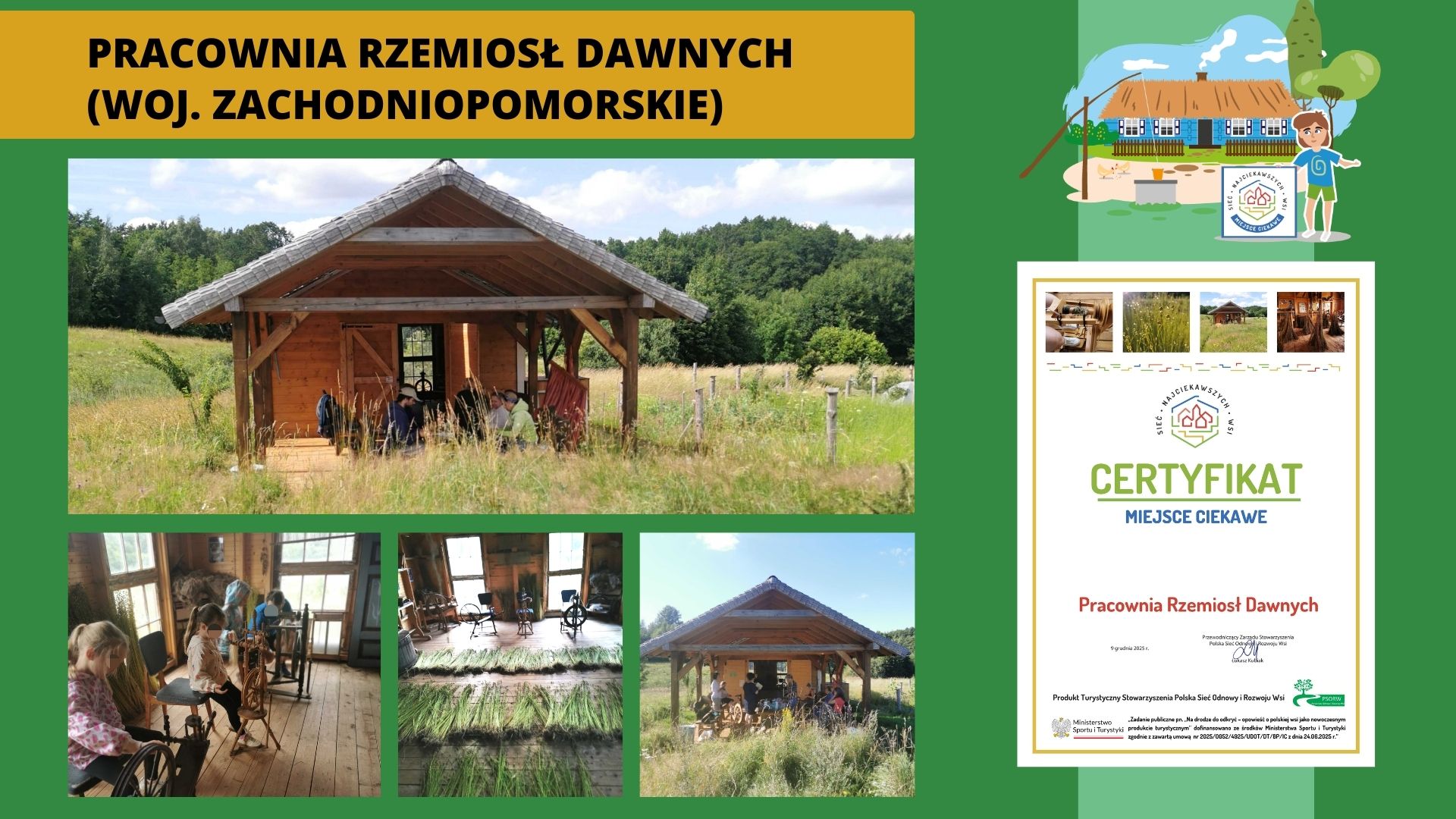 Pracownia Rzemiosł Dawnych wpisana do sieci MIEJSC CIEKAWYCH